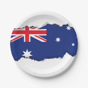 Australische Flagge Pappteller