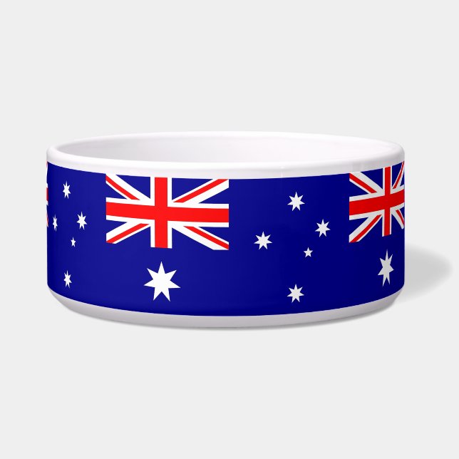 Australische Flagge Pet Bowl Napf (Vorderseite)