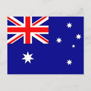Australische Flagge Postkarte