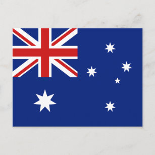 Australische Flagge Postkarte