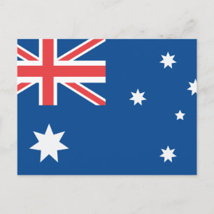 australische Flagge Postkarte