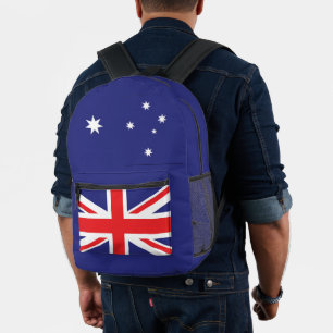Australische Flagge Rot Kreuz Aussie Stars Bedruckter Rucksack