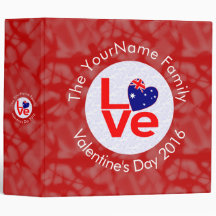 Australische Flagge Rote Buchstaben LIEBE Flag Per