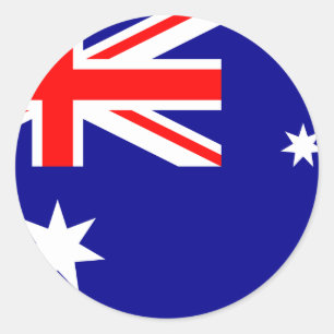 Australische Flagge Runder Aufkleber