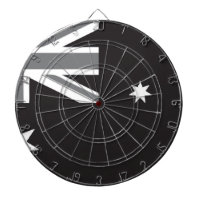 Australische Flagge Schwarzweiss