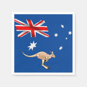 australische Flagge Serviette