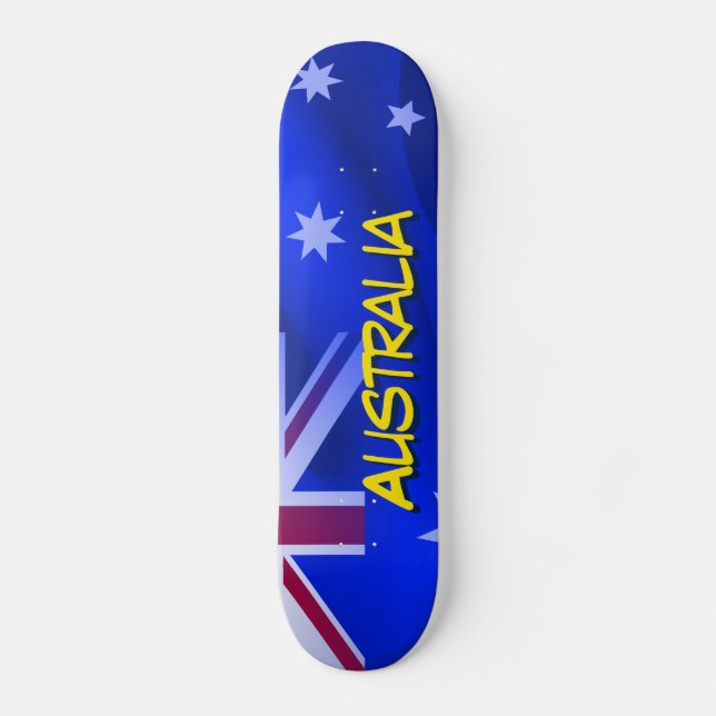 australische Flagge Skateboard (Vorderseite)