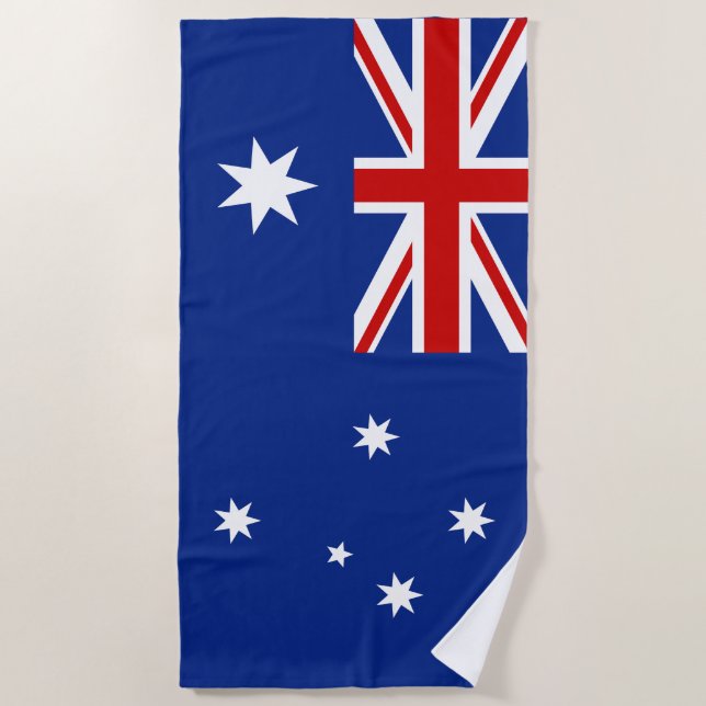 Australische Flagge Strandtuch (Vorderseite)