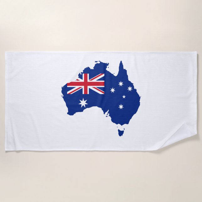 Australische Flagge Strandtuch (Vorderseite)
