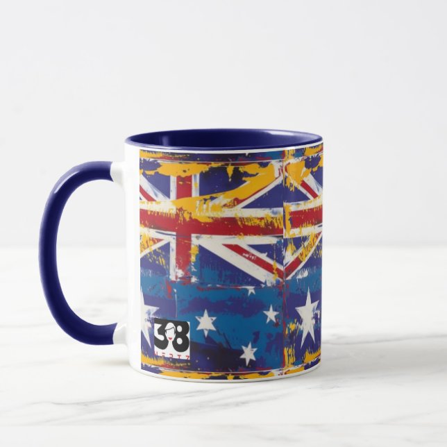 australische Flagge Tasse (Links)