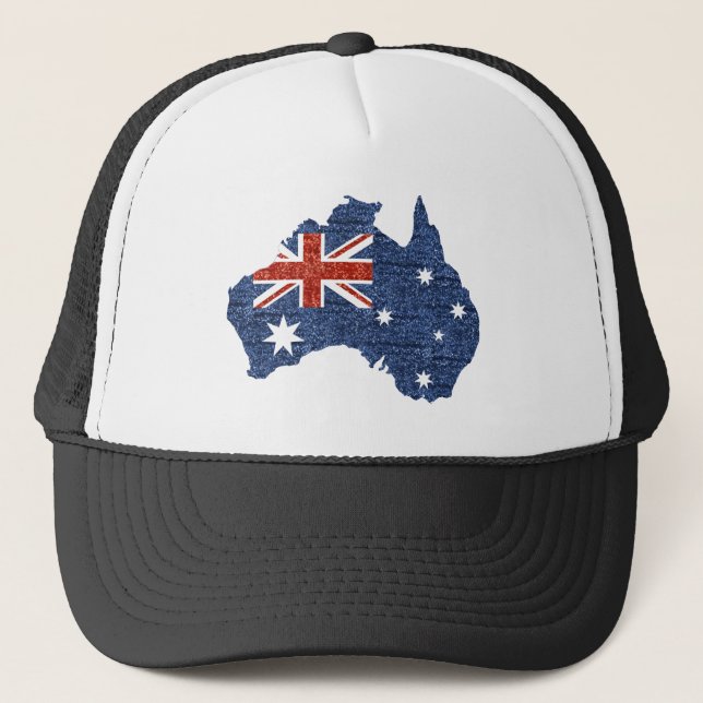 australische Flagge Truckerkappe (Vorderseite)