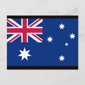 Australische Flagge und Bedeutung Postkarte