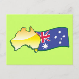 australische Flagge und Karte aussie