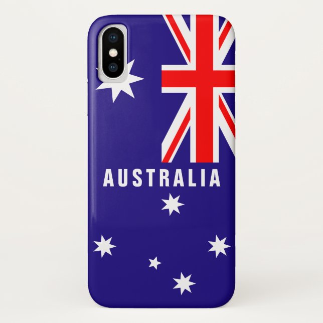 Australische Flagge von Australien personalisiert Case-Mate iPhone Hülle (Rückseite)