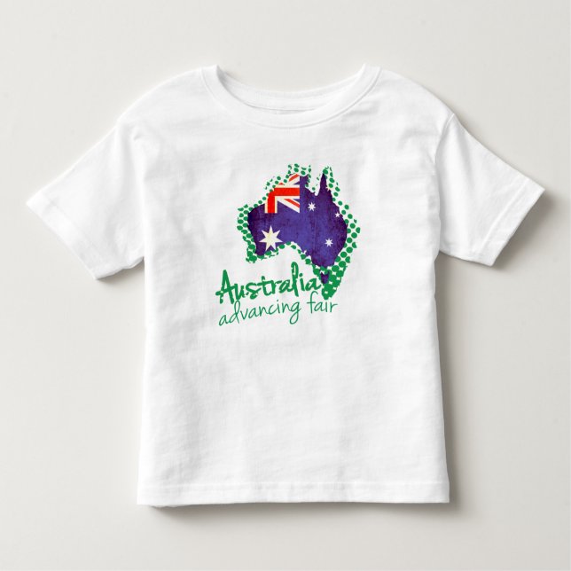 Australische Flagge Vorantreiben Messe Kids T - Sh Kleinkind T-shirt (Vorderseite)