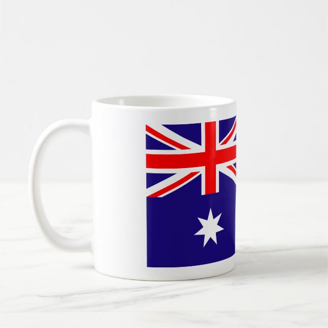 Australische Flaggenkaffee-Tasse Tasse (Links)
