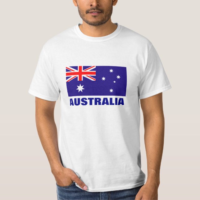 Australische Flaggent-shirts T-Shirt (Vorderseite)