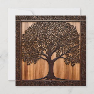 Australische Flora: The Wattle Tree Wood Print, Einladung