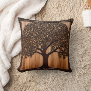 Australische Flora: The Wattle Tree Wood Print, Kissen