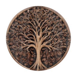 Australische Freuden: Waratah Tree Wood Print, Schneidebrett