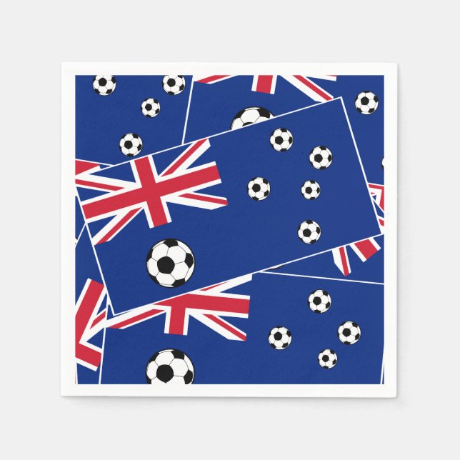 Australische Fußballflagge s6 pillow.png Serviette (Vorderseite)