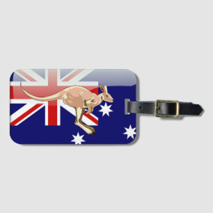 Australische glatte Flagge Gepäckanhänger