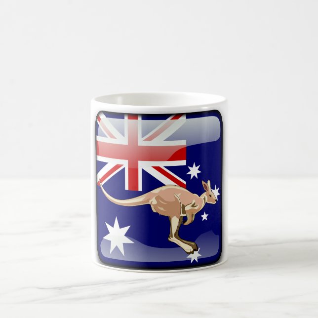Australische glatte Flagge Tasse (Mittel)