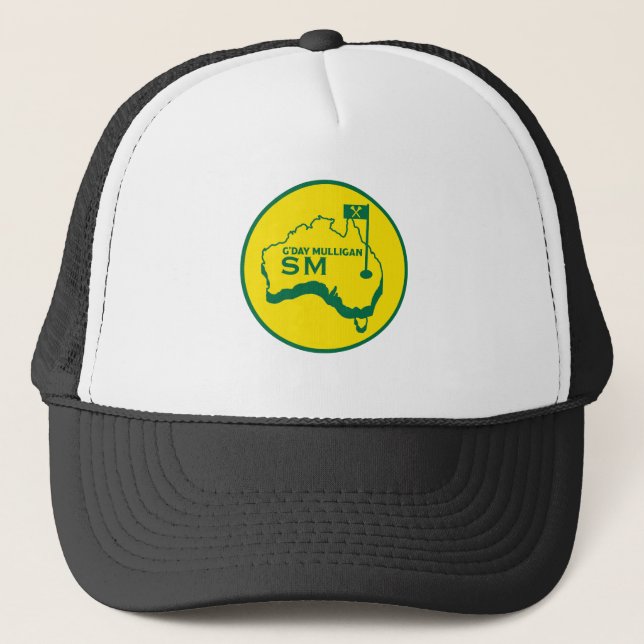 Australische Golfer-Geschenke Truckerkappe (Vorderseite)
