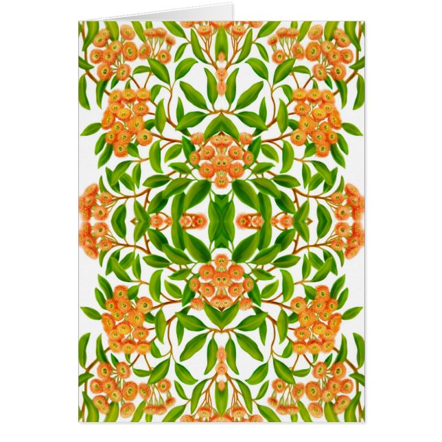 Australische Gummi-Baum-Entwurfs-Karte (Vorne)