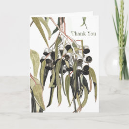 Australische Gumnut Green Flora Dankeskarte