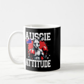 Australische Haltung Lustiges Känguru-Boxen Austra Kaffeetasse
