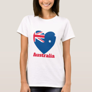 Australische Herzenflagge T-Shirt