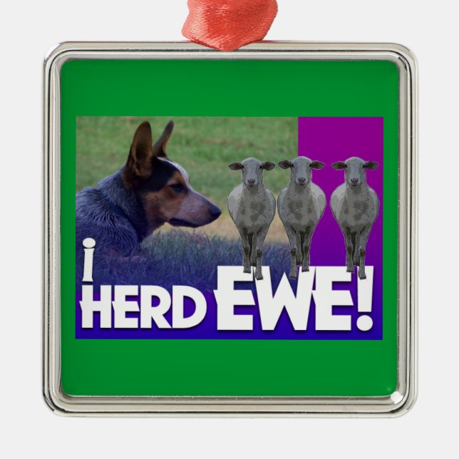 AUSTRALISCHE HUNDORNAMENT I HERD EWG ORNAMENT AUS METALL (Vorne)