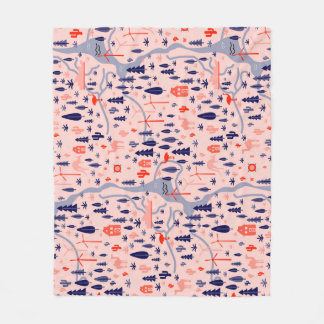 Australische Ikonen, nahtlos dekoratives Muster. Fleecedecke