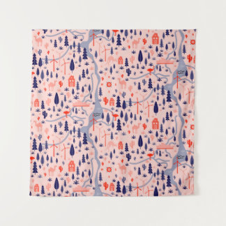 Australische Ikonen, nahtlos dekoratives Muster. Wandteppich