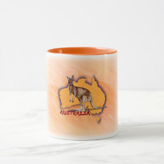 Australische Ikonen - roter Känguru Tasse