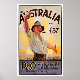 Australische Jahrtausendreise Poster