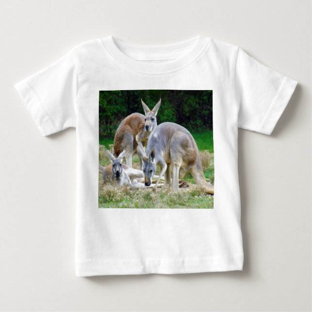 Australische Kängurus, die im Sun sich entspannen Baby T-shirt (Vorderseite)