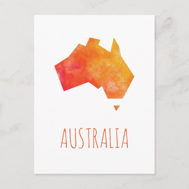 Australische Karte (Vorderseite)