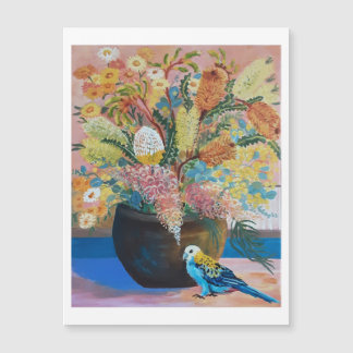 Australische Karte mit Rosella mit blassem Kopf &