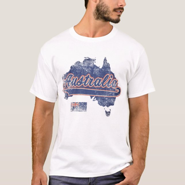 Australische Karte T-Shirt (Vorderseite)