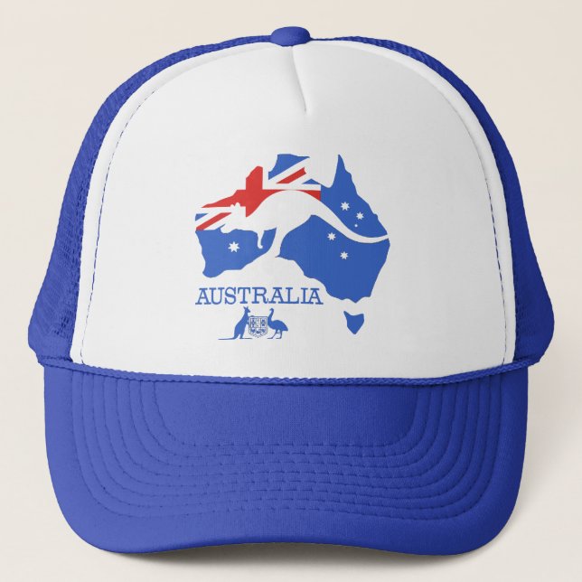 Australische Karte Truckerkappe (Vorderseite)