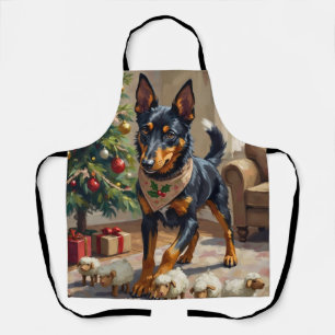Australische Kelpie-Herding-Weihnachtskunst Schürze