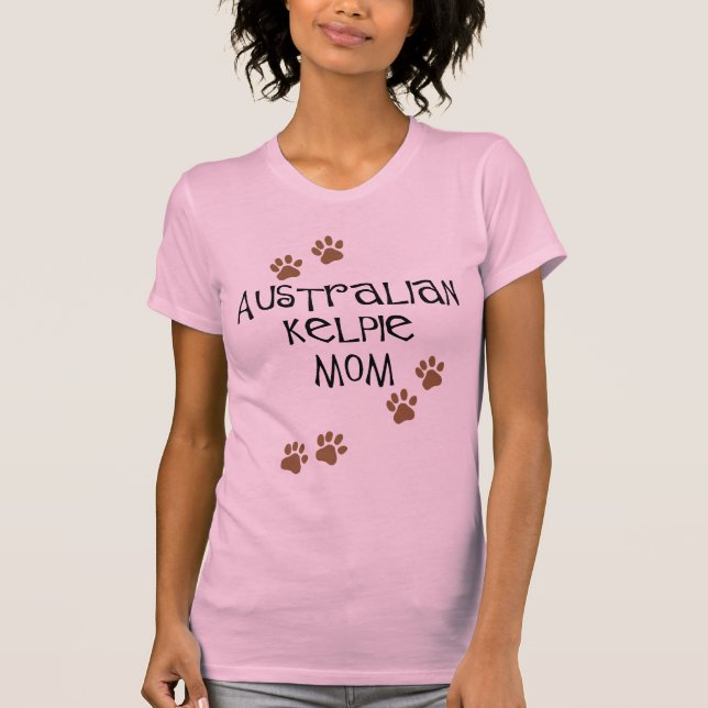 Australische Kelpie-Mama T-Shirt (Vorderseite)