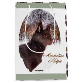 Australische Kelpie Weihnachten Mittlere Geschenktüte
