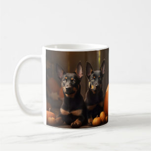 Australische Kelpie Welpe Autumn Delight Pumpkin Kaffeetasse