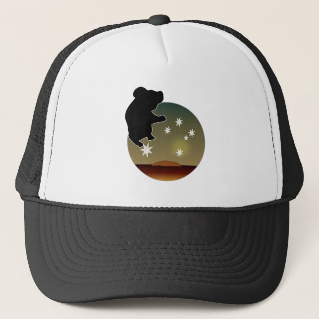 Australische Koala-Ikonen-Kappe Truckerkappe (Vorderseite)