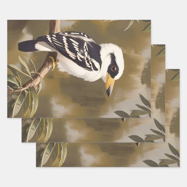australische Kookaburramalerei, Geschenkpapier Set (Set)