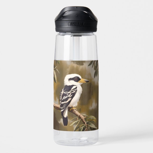 australische Kookaburramalerei, Trinkflasche (Rückseite)
