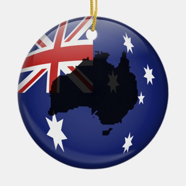 Australische Kugel Keramik Ornament (Vorne)